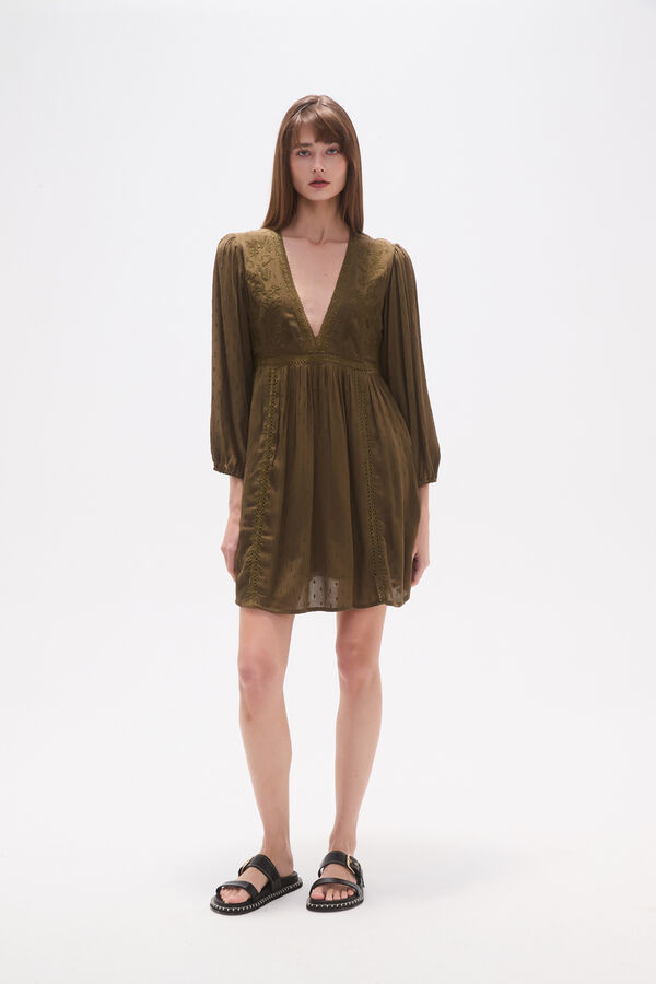 VESTIDO BOTHEI VERDE OLIVA OSCURO image number null