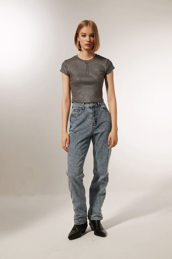 PANTALON GERA AZUL GRISACEO image number null