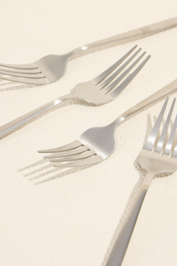 Tenedor Fiordo, Set 4 un. plateado COLOR UNICO image number null