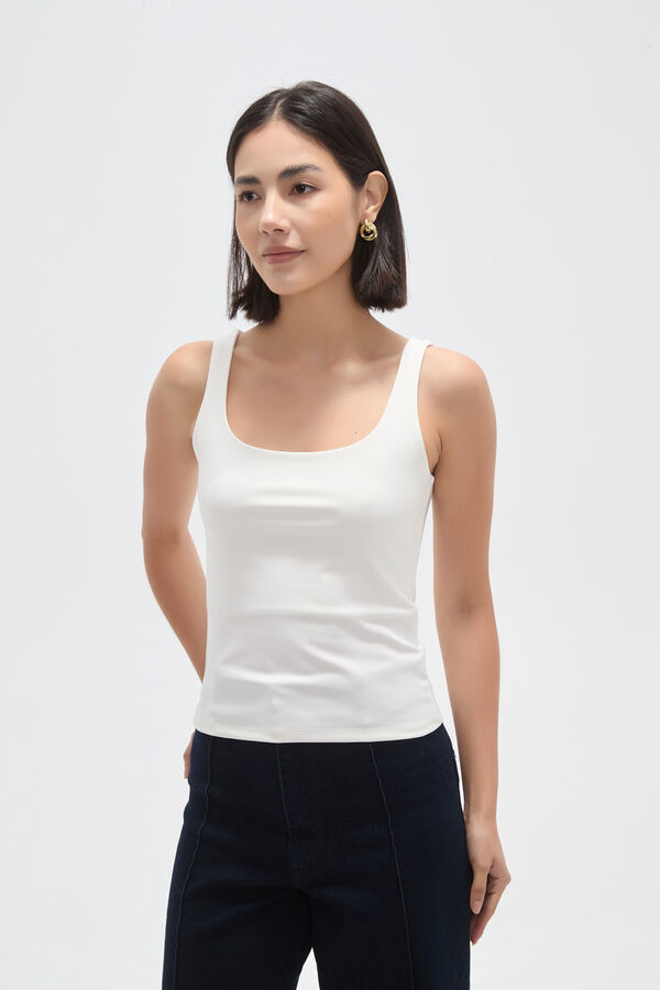 MUSCULOSA MINTAS MARFIL  / OFF WHITE image number null