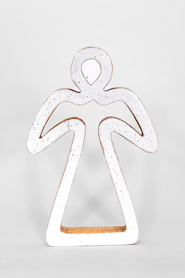 Deco Navidad Ángel de Madera Foil COLOR UNICO image number null