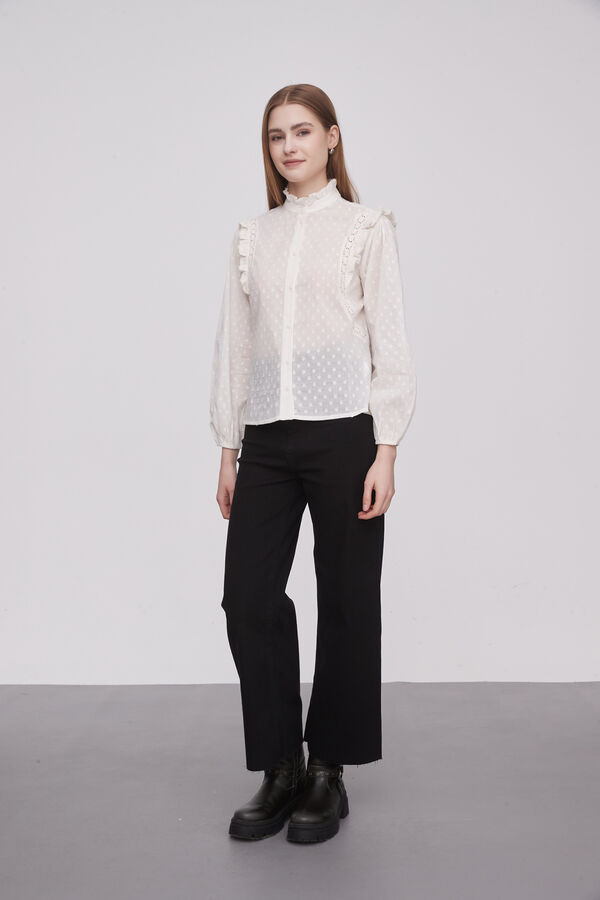 CAMISA DONTCA MARFIL  / OFF WHITE image number null