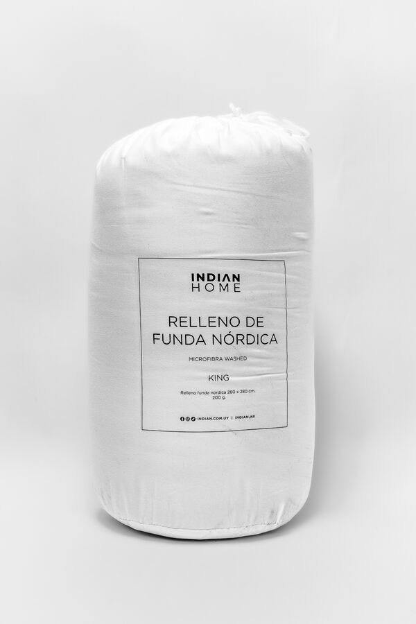 Relleno Funda N&oacute;rdica King Microfibra WASHED BLANCO image number null