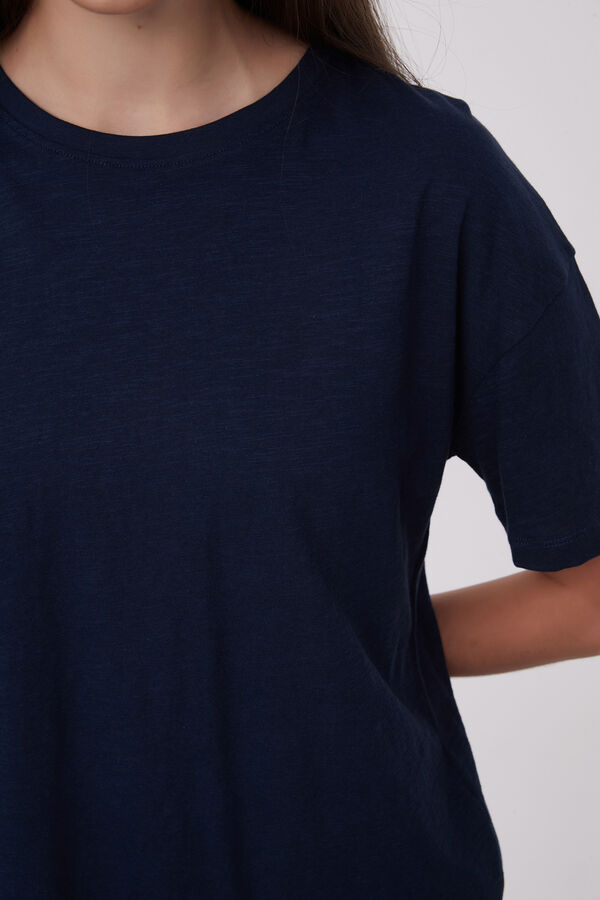 REMERA CHRISTALLINE AZUL MARINO image number null
