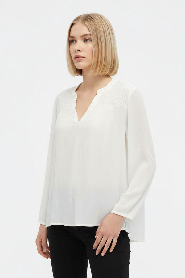 BLUSA BURSAS 70607 MARFIL  / OFF WHITE image number null