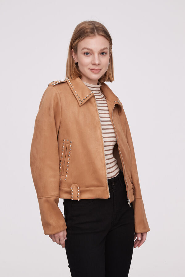 CHAQUETA SIYUA BEIGE OSCURO image number null