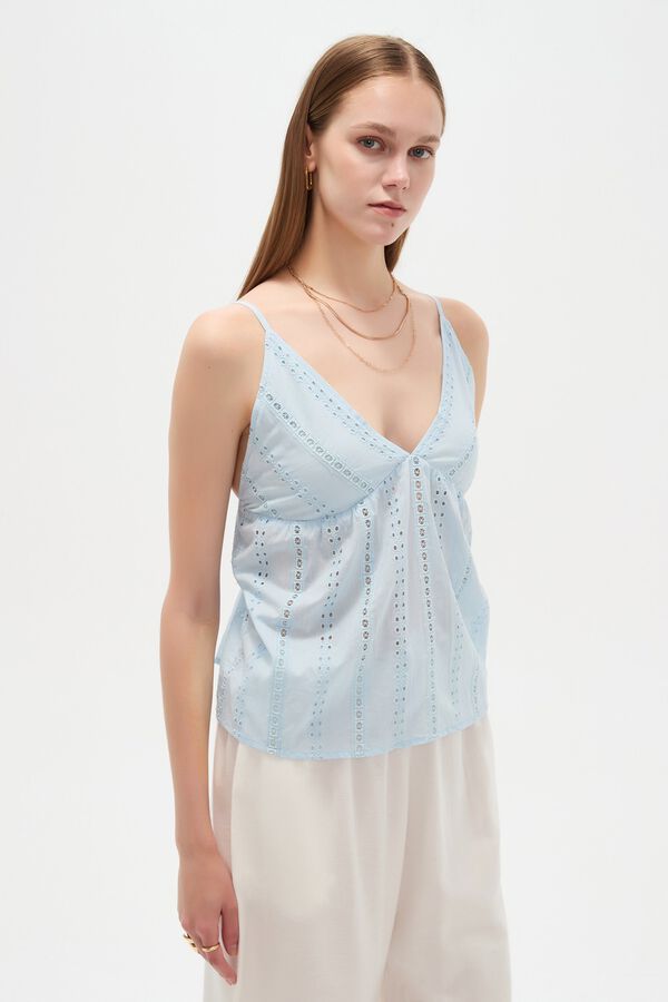 MUSCULOSA CUSIA 70809 CELESTE CLARO image number null