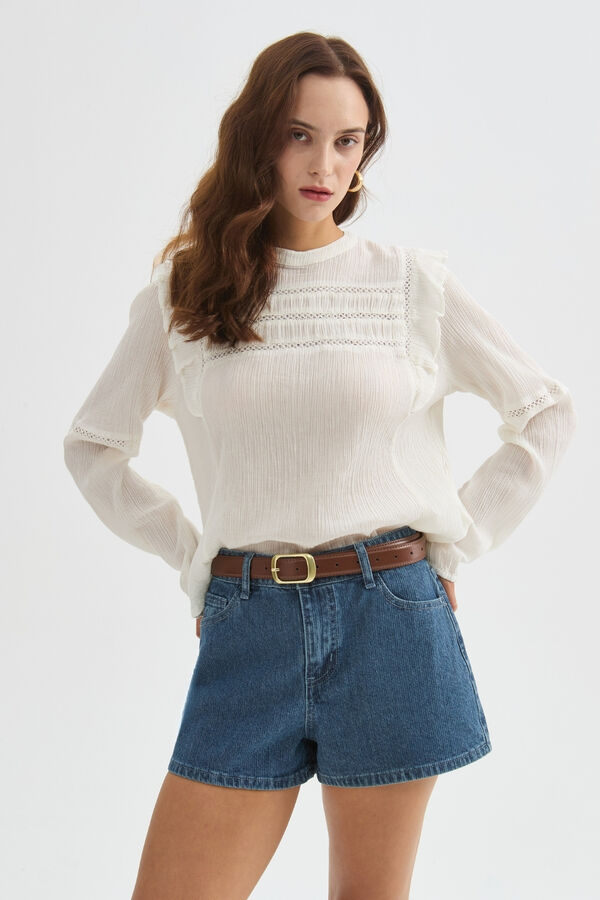 BLUSA SORLAN 70607 AMARILLO PALIDO image number null
