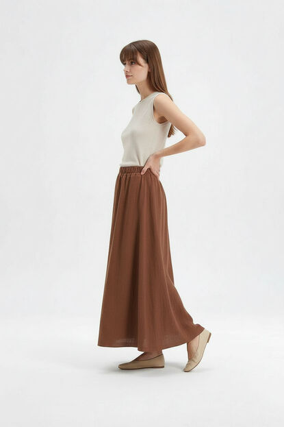 FALDA AZUR 70809 MARRON image number null