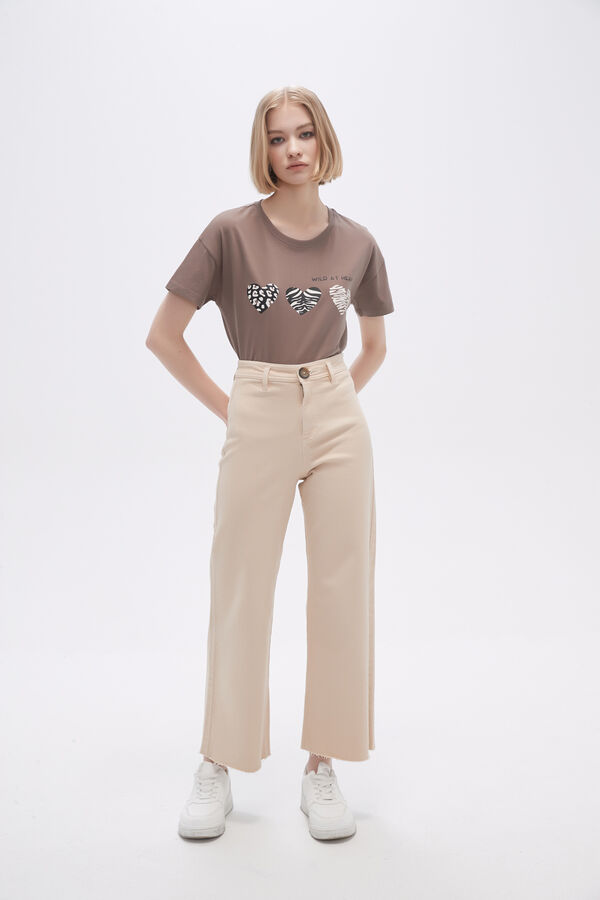 PANTALON ADELINE BEIGE CLARO image number null