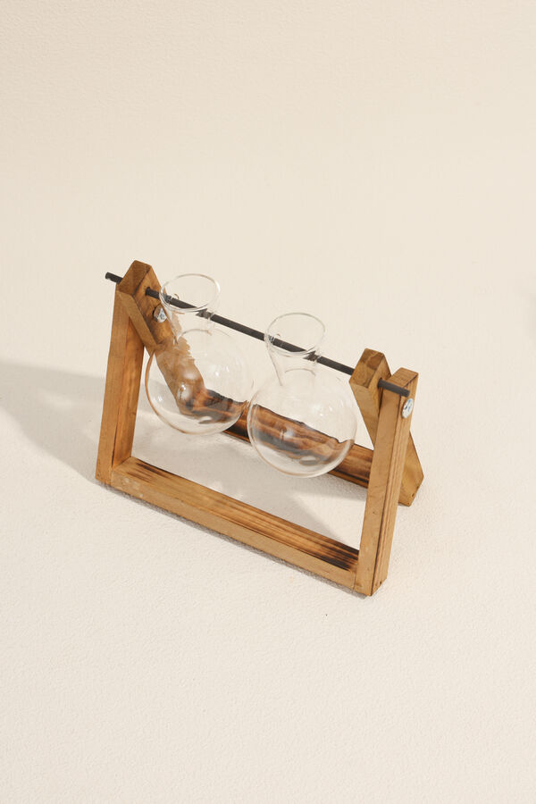 Florero Tubo con Base, 2 COLOR UNICO image number null