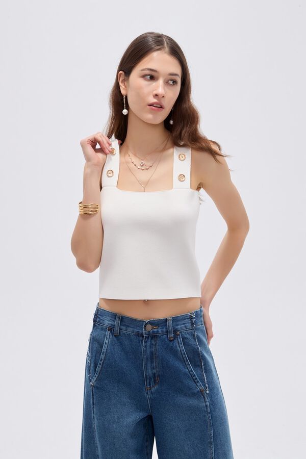 TOPS FERAL 70809 MARFIL  / OFF WHITE image number null