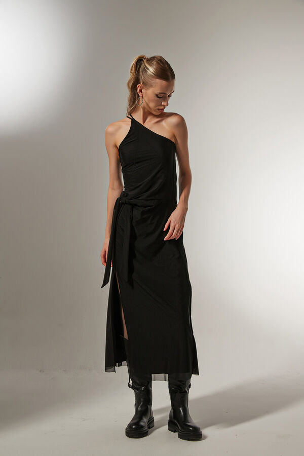 VESTIDO MANDINA NEGRO image number null