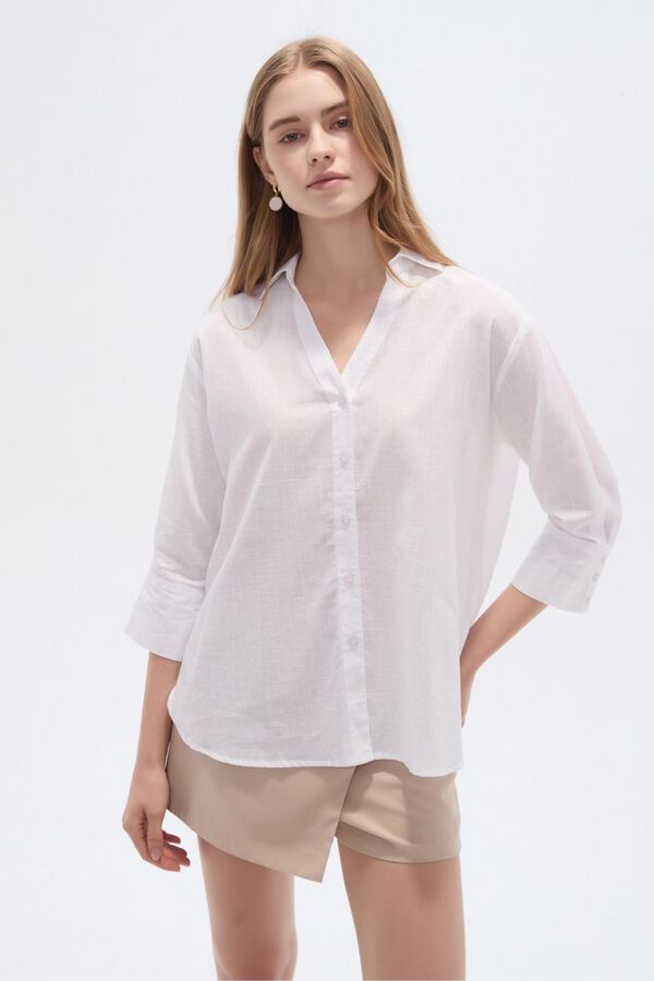 CAMISA OPPU 70607 BLANCO image number null