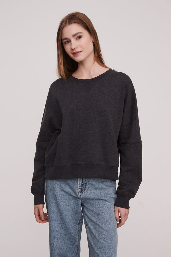 SUDADERA ROTTON GRIS OSCURO image number null