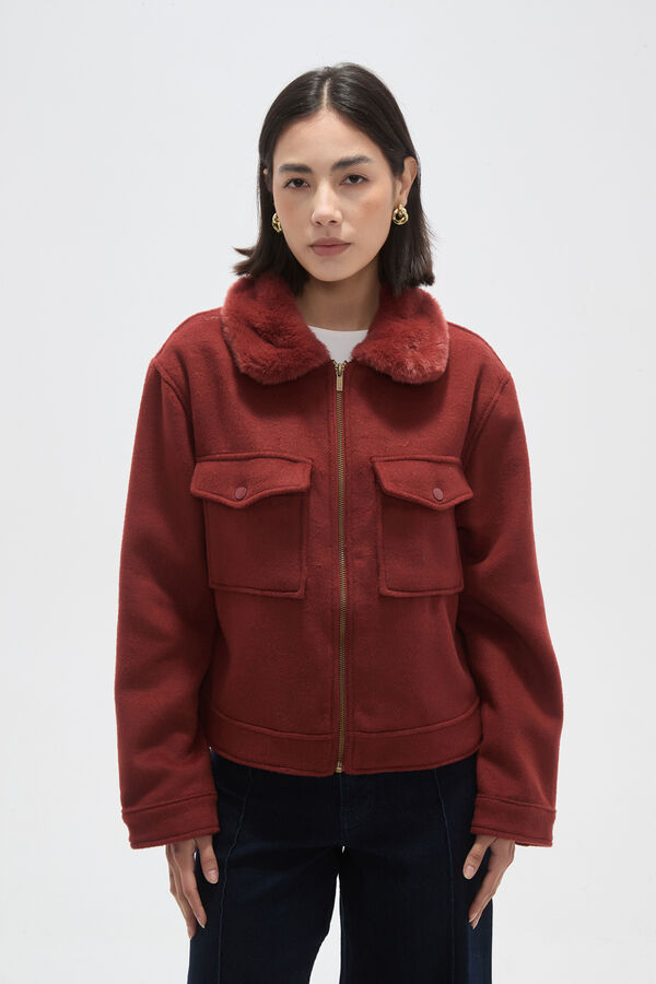 CHAQUETA KORYN LADRILLO image number null