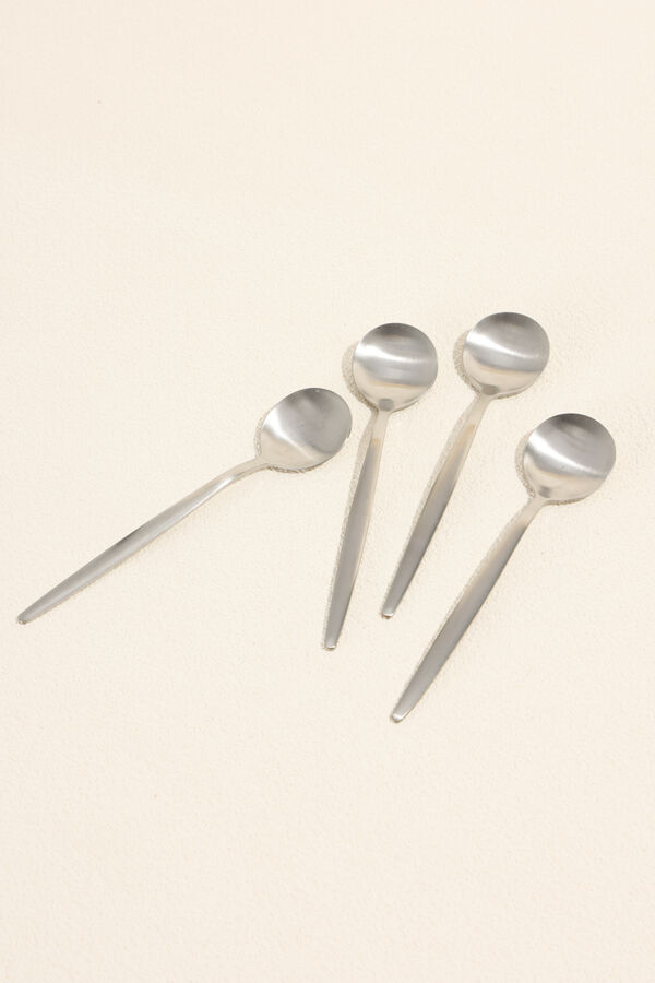 Cuchara de T&eacute; Fiordo, Set 4 un. Plateado COLOR UNICO image number null
