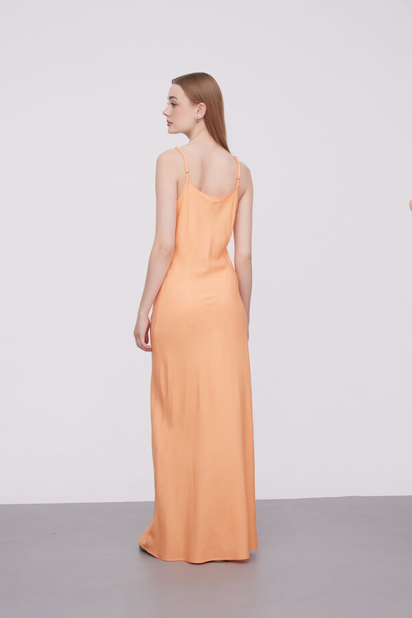 VESTIDO CAMILU NARANJA CLARO image number null