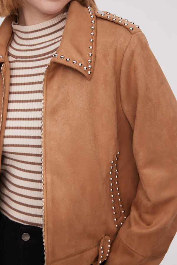 CHAQUETA SIYUA BEIGE OSCURO image number null