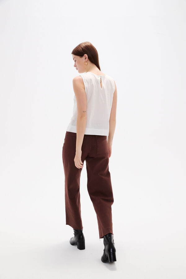 BLUSA RILIO MARFIL  / OFF WHITE image number null