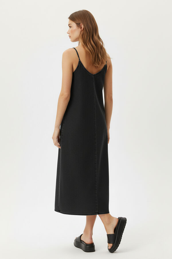 VESTIDO LARYS GRIS OSCURO image number null