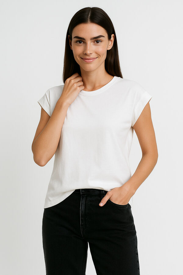 REMERA ALISMO MARFIL  / OFF WHITE image number null