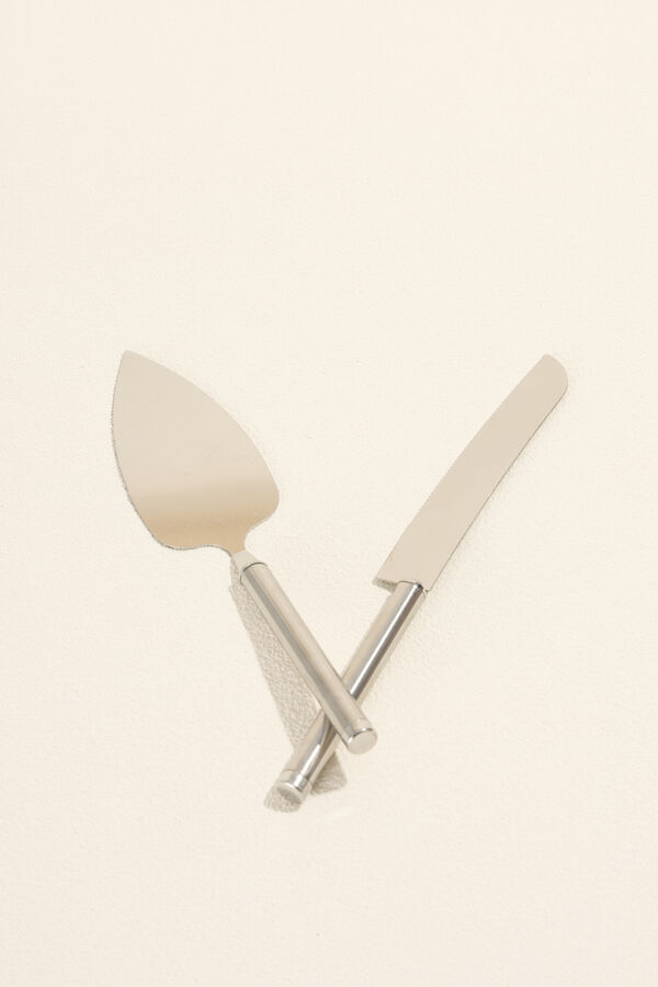 Accesorios Set Cuchillo Torta plateado COLOR UNICO