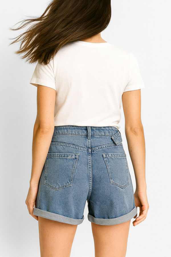 SHORT PALINU AZUL GRISACEO image number null