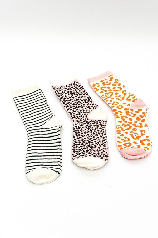 Medias Crew Lilac, Pack x 3 COLOR UNICO image number null