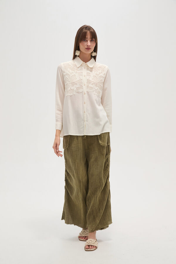 CAMISA JAYAS MARFIL  / OFF WHITE image number null