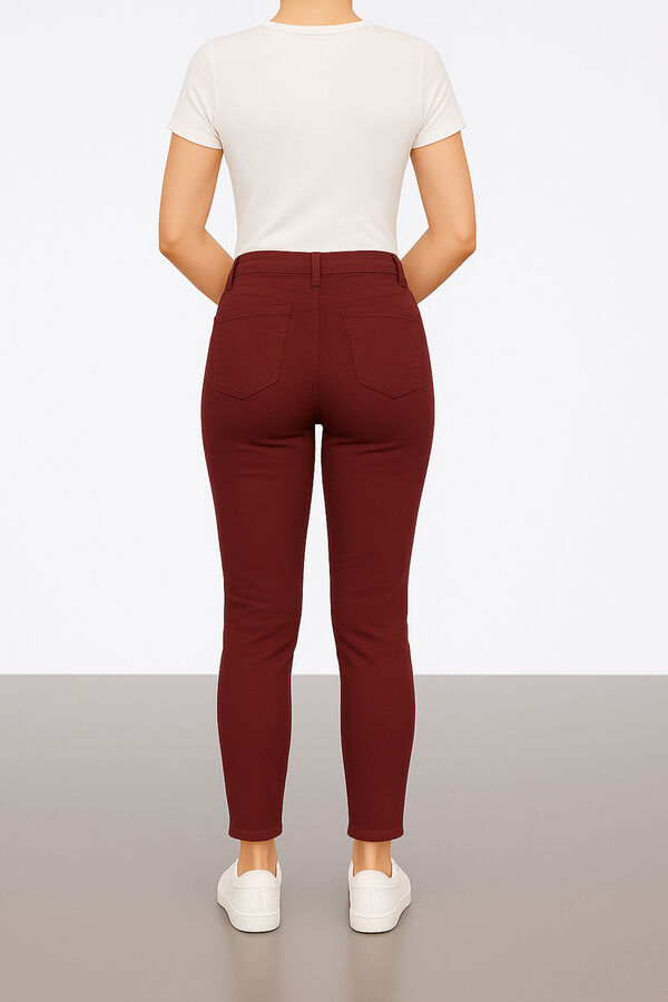 PANTALON BARDOT BORDEAUX image number null
