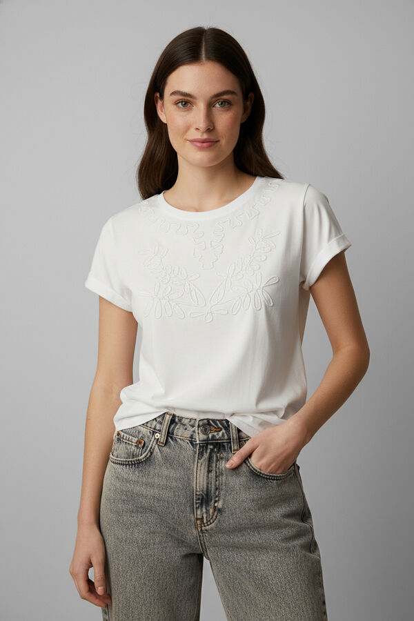 REMERA ELORE MARFIL  / OFF WHITE image number null