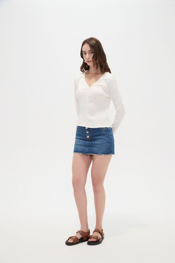 REMERA IRVETH MARFIL  / OFF WHITE image number null