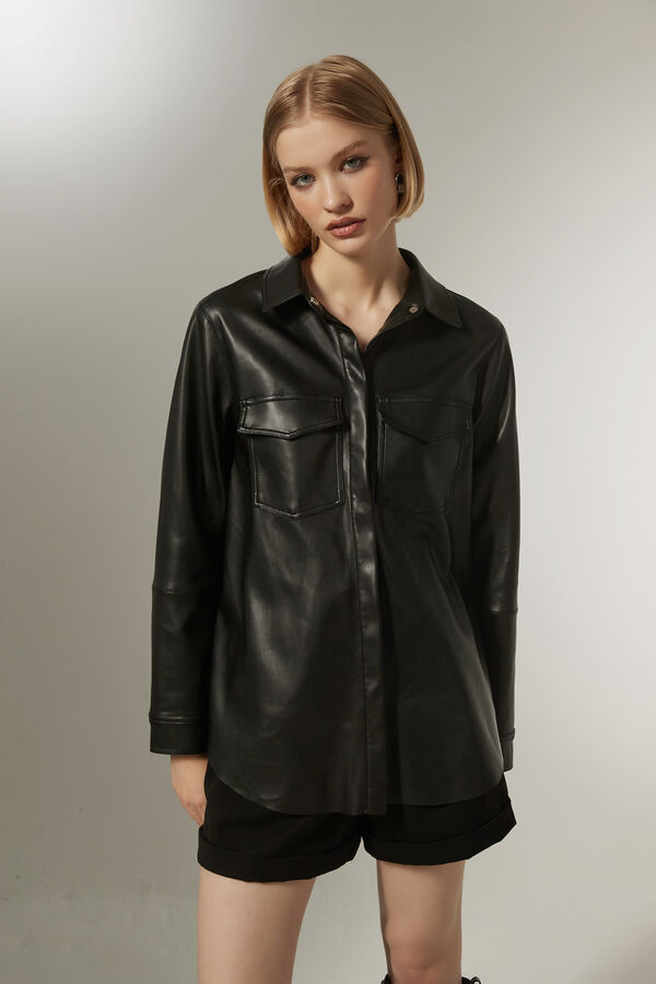 SOBRECAMISA NAWAH NEGRO image number null