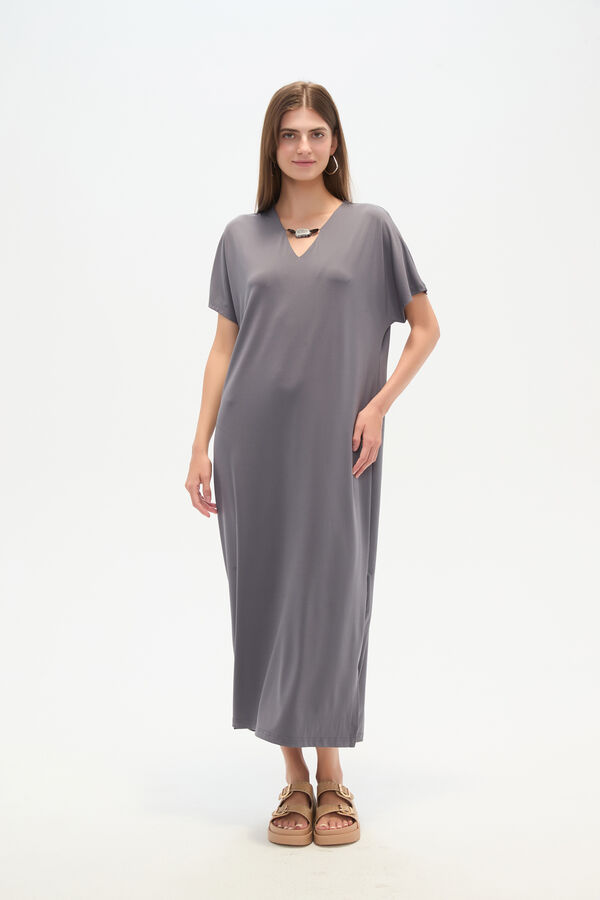 VESTIDO OASINA AZUL PIEDRA image number null