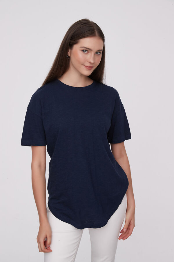 REMERA CHRISTALLINE AZUL MARINO image number null