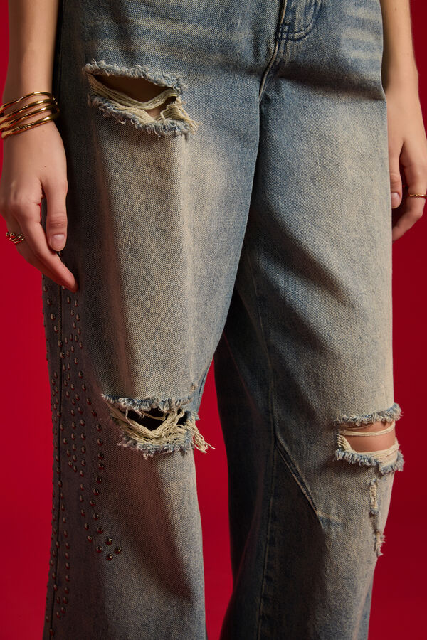 PANTALON AERY 70809 AZUL GRISACEO image number null