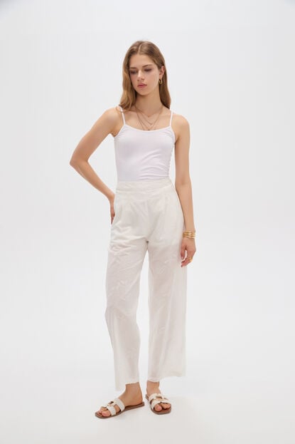 PANTALON GREON 70809 MARFIL  / OFF WHITE image number null