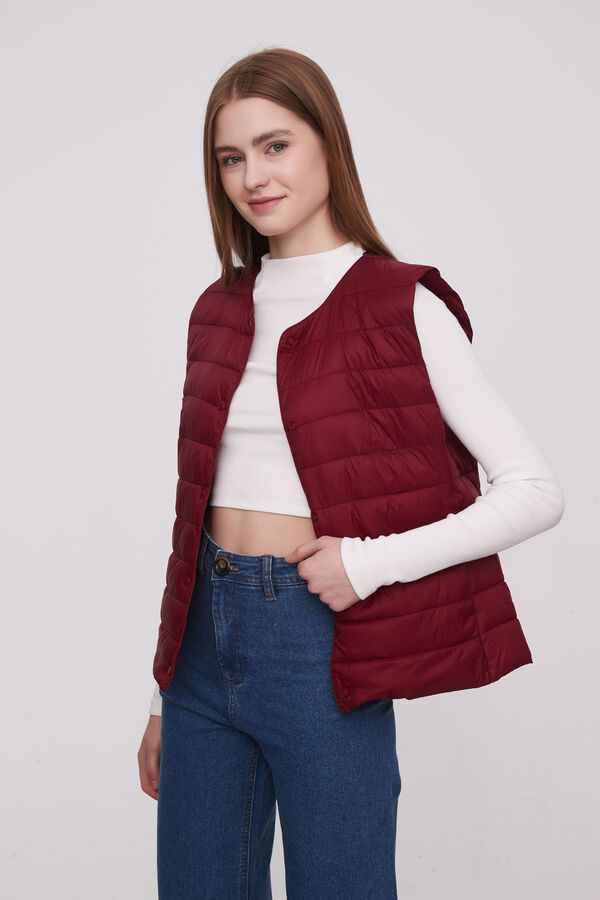 CHALECO BUJIN BORDEAUX image number null