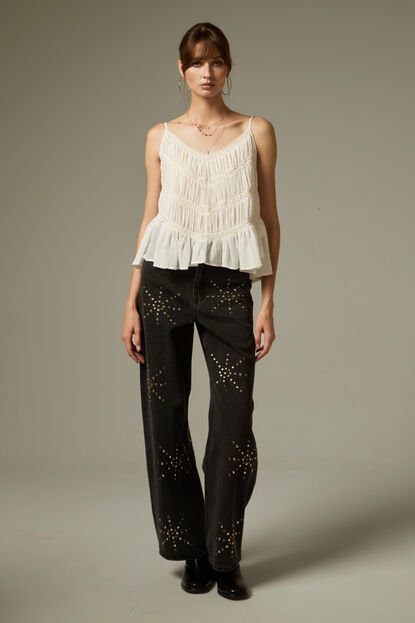 MUSCULOSA JATA MARFIL  / OFF WHITE image number null