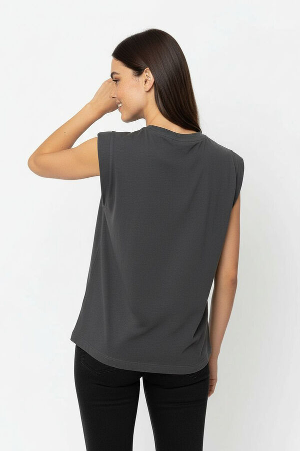 REMERA ALISMA 70607 GRIS OSCURO image number null