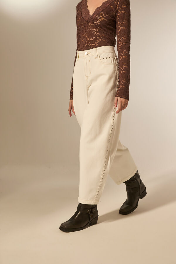 PANTALON JUREA MARFIL  / OFF WHITE image number null