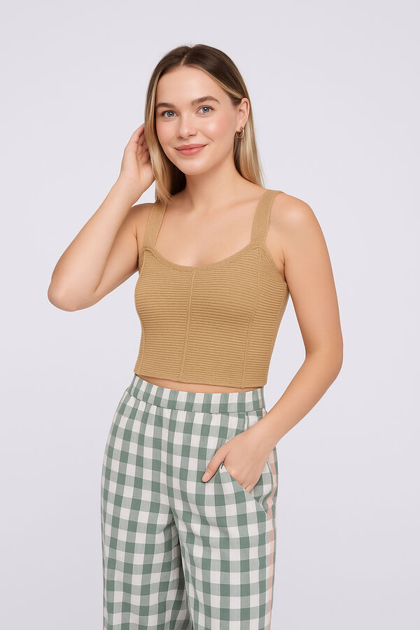 TOPS ZERO BEIGE image number null