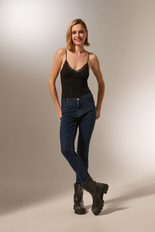 PANTALON CINDI AZUL OSCURO image number null