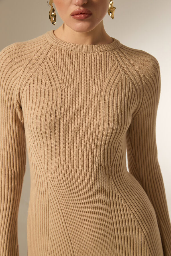 VESTIDO BRUME BEIGE image number null