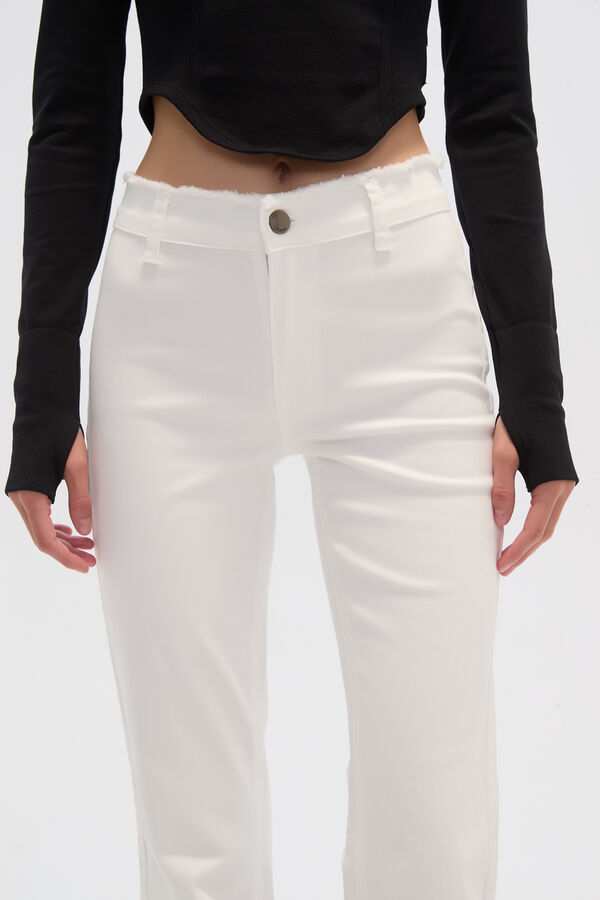 PANTALON BASCERA MARFIL  / OFF WHITE image number null