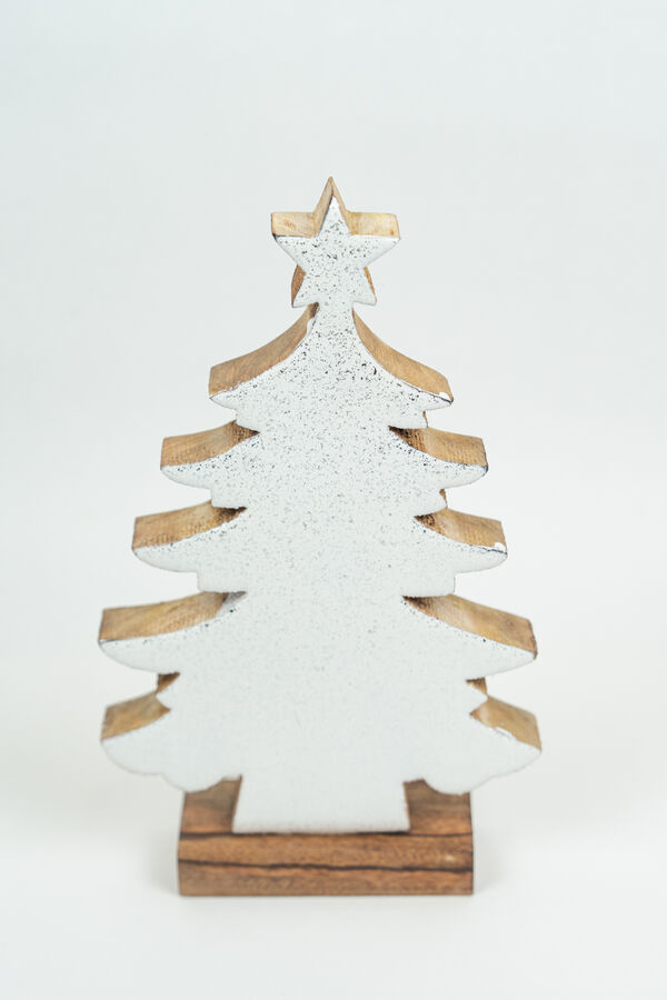 Deco Navidad Árbol de Madera con Base COLOR UNICO image number null