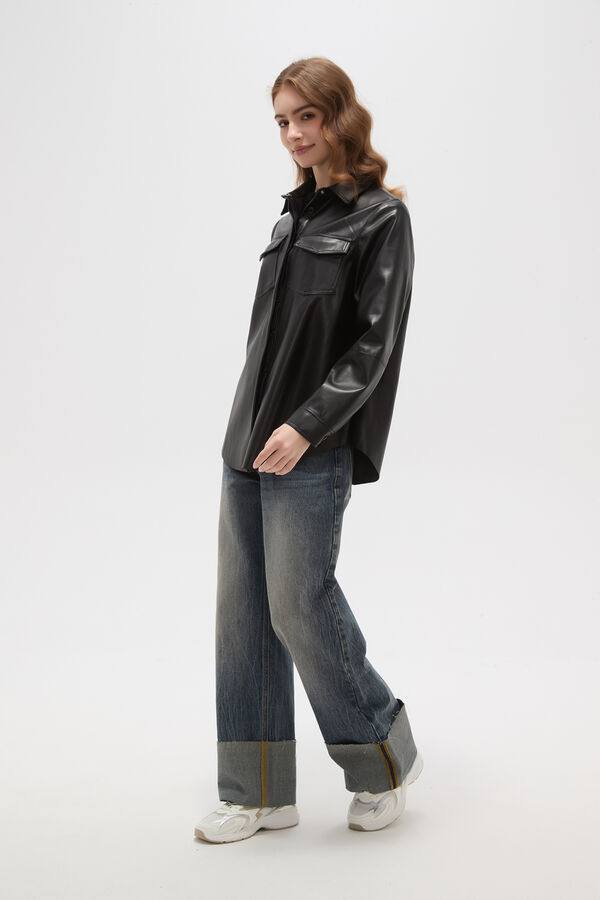 SOBRECAMISA NAWAH NEGRO image number null