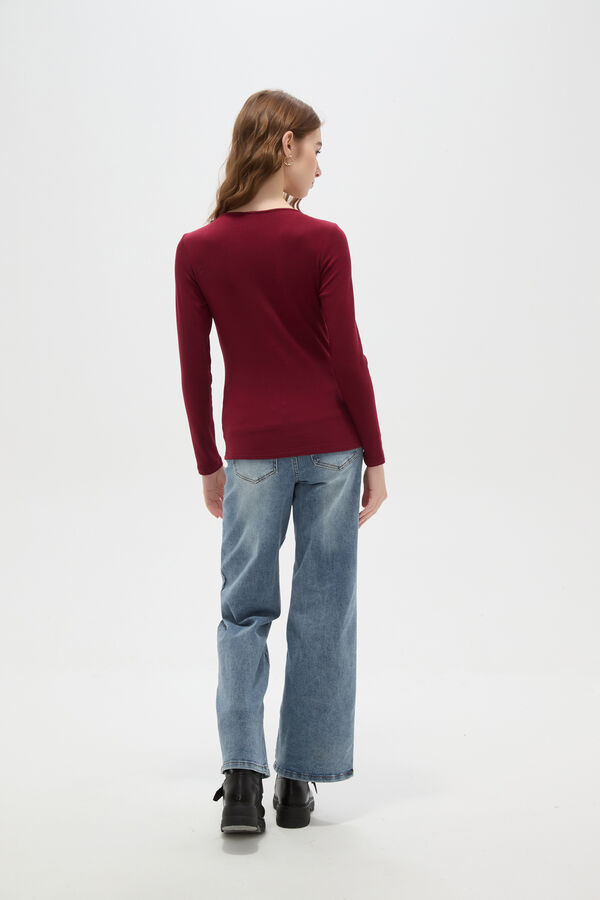 REMERA INHARA BORDEAUX image number null