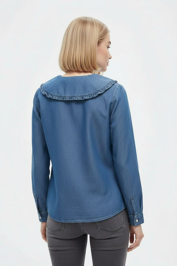 CAMISA HONNA 70607 AZUL MEDIO image number null
